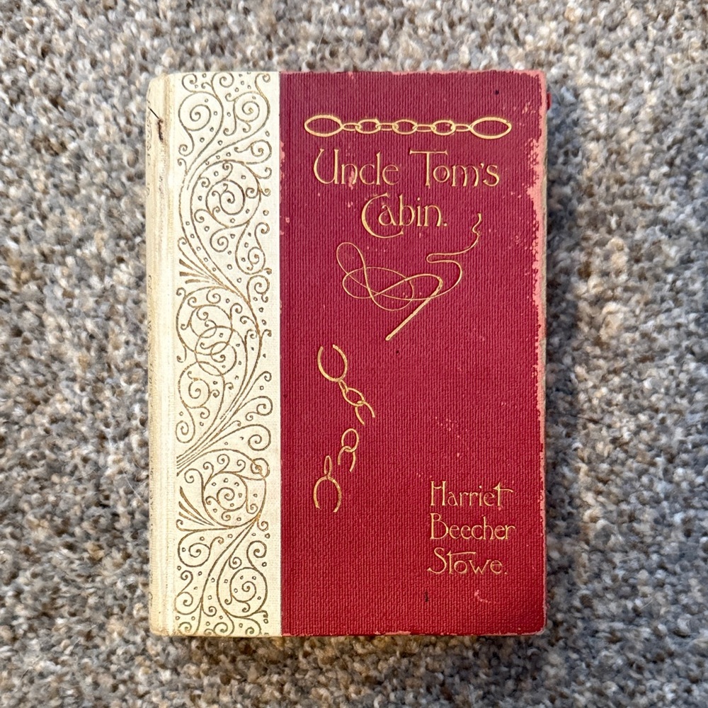 Vintage Red and Gold Hardcover Book